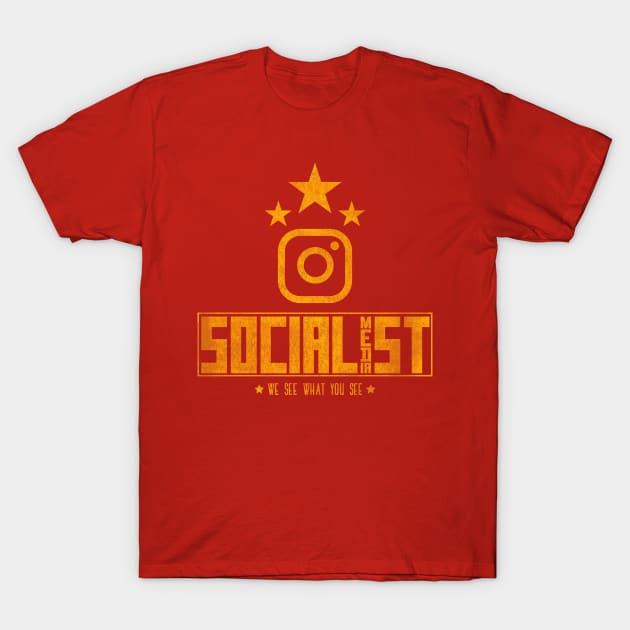 Socialist Media Instagram T-Shirt by Daribo